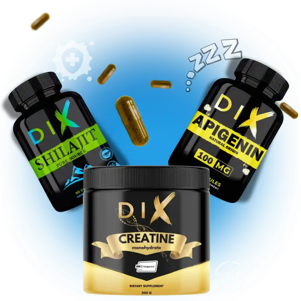Pac Recovery contenant Shilajit en capsules, Apigenine et Créatine
