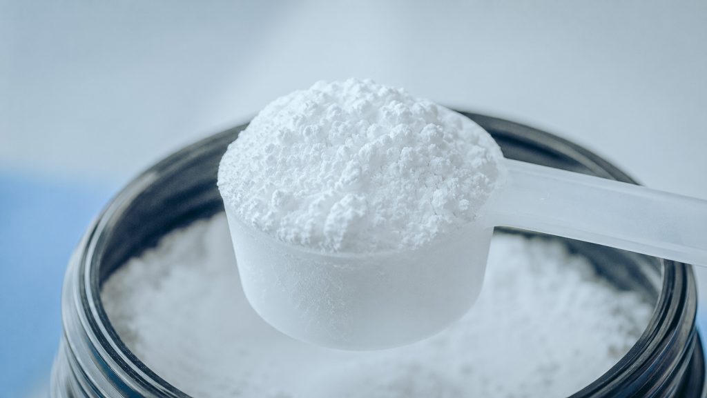 Dosette de créatine monohydrate micronisée en poudre